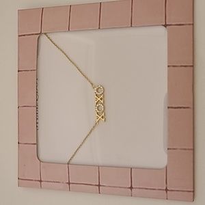 Stella & Dot new in package XOXO gold necklace